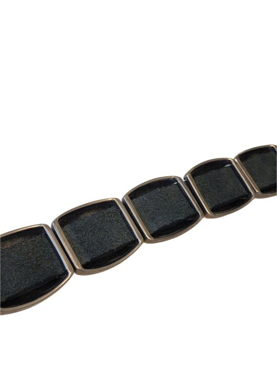 Pebbled Leather Floral Etched Concho Belt 32 main image 8
